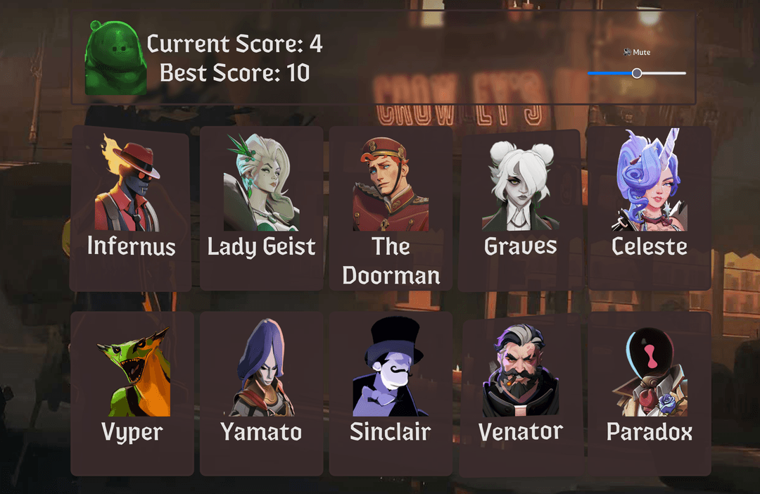Deadlock Memory Game